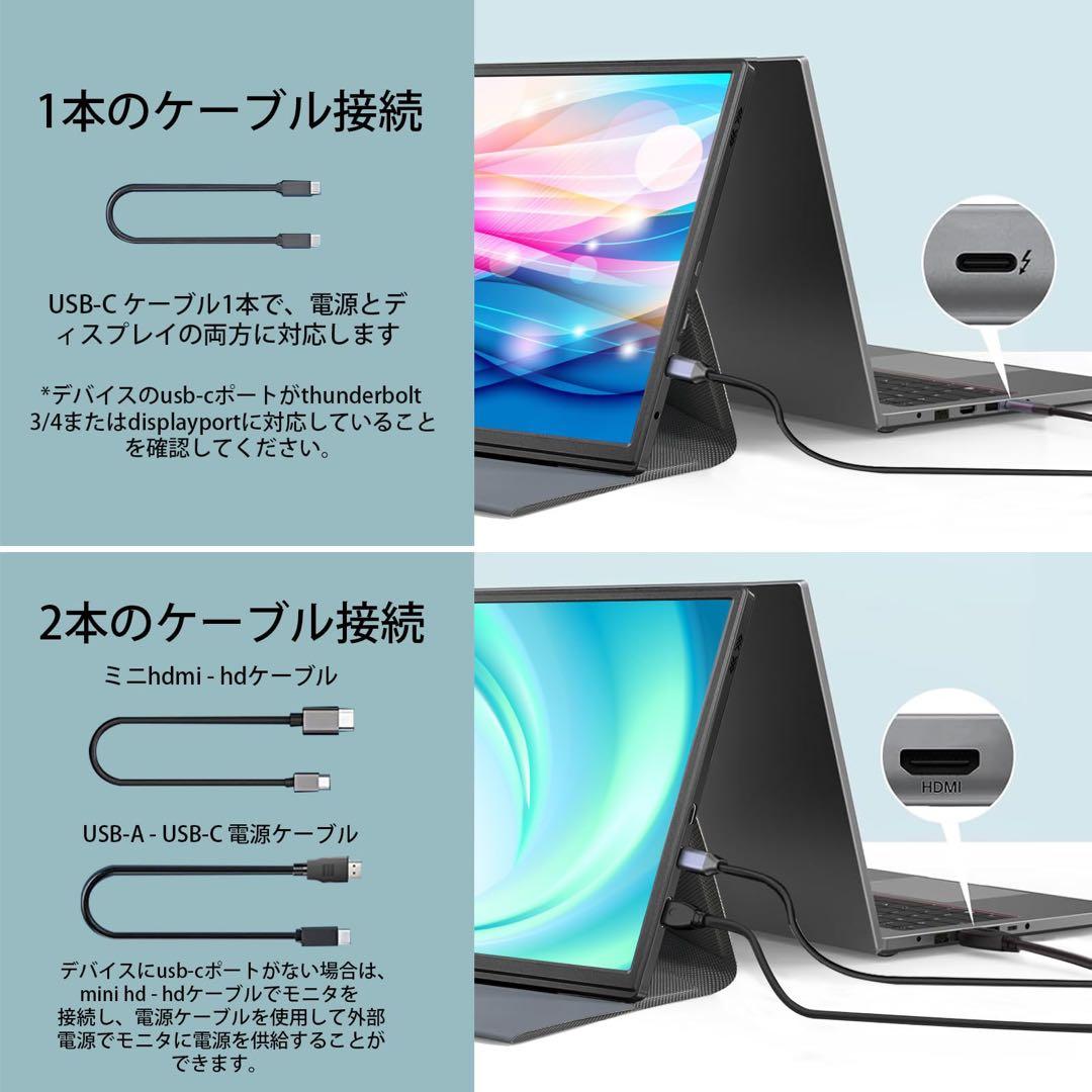 モバイルモニター 10.5インチ IPSパネル 1280P ポータブルモニター