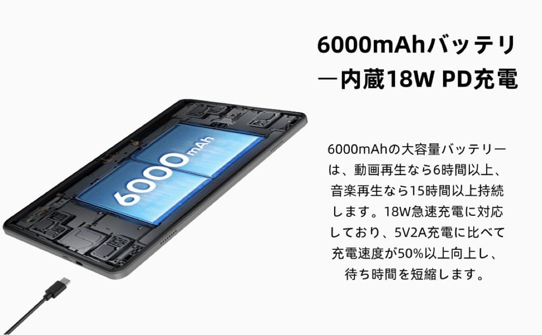 android16 タブレット 10インチ Wi-Fiモデル 64GB24GB