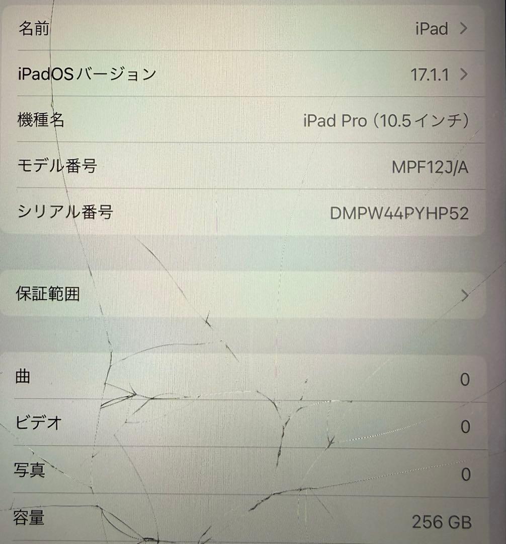 Apple iPad Pro 10.5インチ ゴールド A1701 256GB