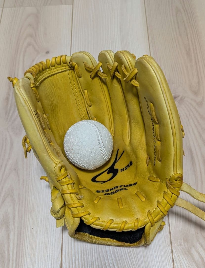 Nike 軟式グローブ イエロー Signature Model　シグネチャー