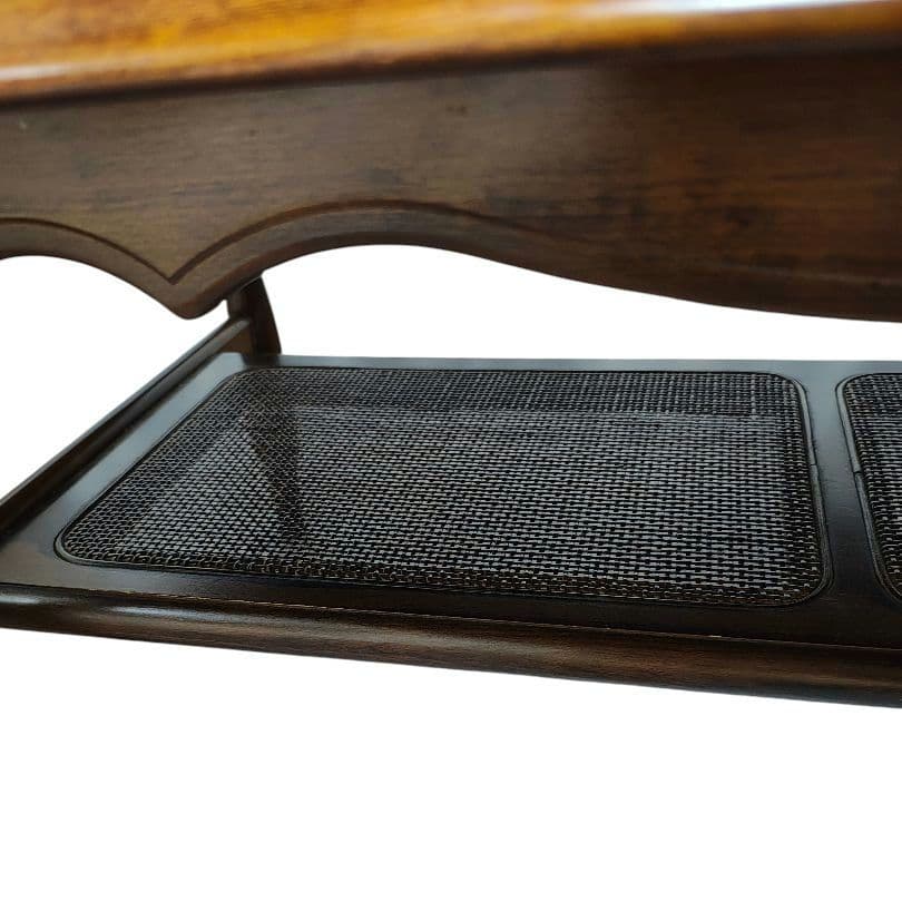 karimoku カリモク コロニアル センターテーブル ローテーブル ラタン棚