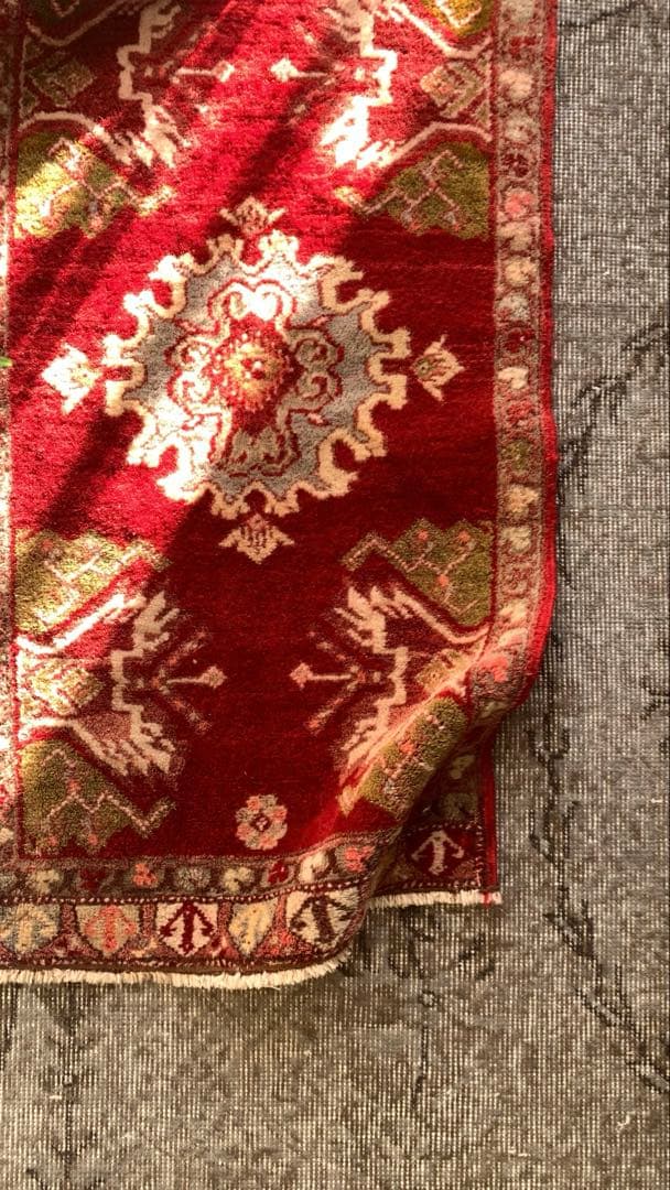 50×98 \"Christmas rose\" ViNTAGE RUG