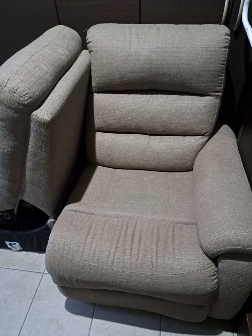 電動 2人掛けソファ リクライニング