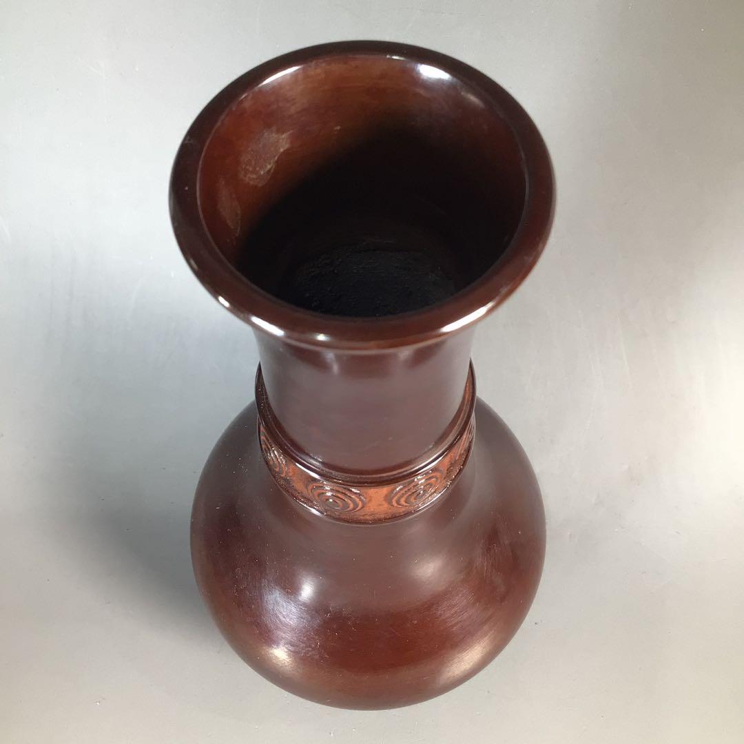 Ｎ９９１　皆具　『金工師　剛章造』『唐銅皆具』『水指　建水　蓋置　杓立』　共箱