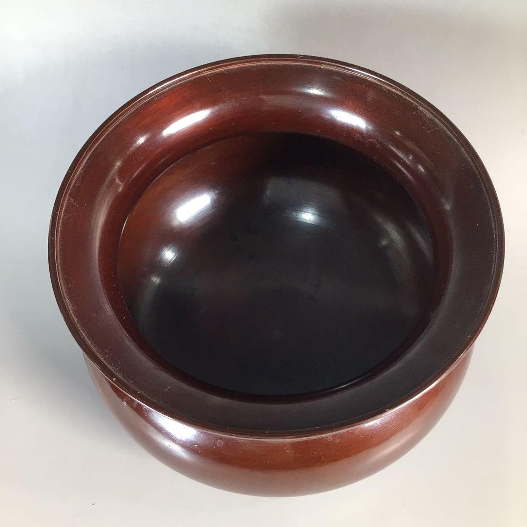 Ｎ９９１　皆具　『金工師　剛章造』『唐銅皆具』『水指　建水　蓋置　杓立』　共箱