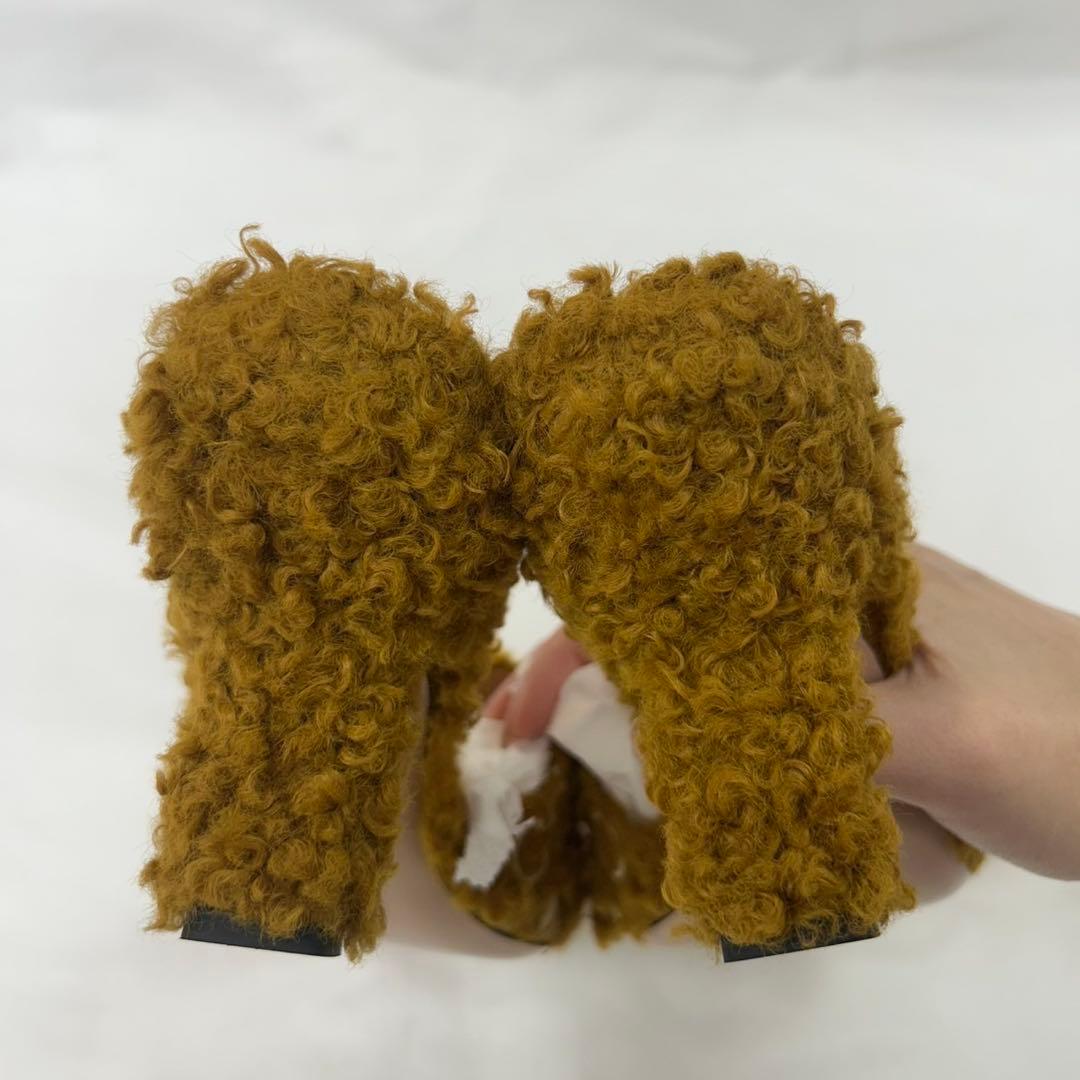 I684 新品未使用 25.0cm グッチ サンダル ブラウン レディース