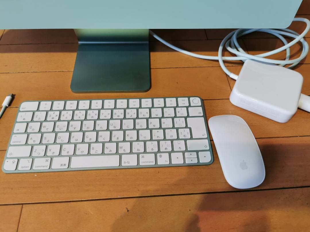 【使用14日21hのみ】iMac 24インチ M1 グリーン 純正箱・付属品完備