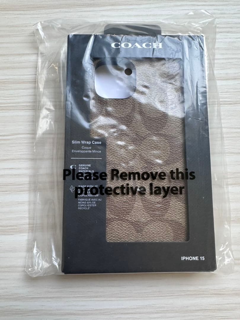 COACH IPHONE 15 ケース・シグネチャー キャンバス