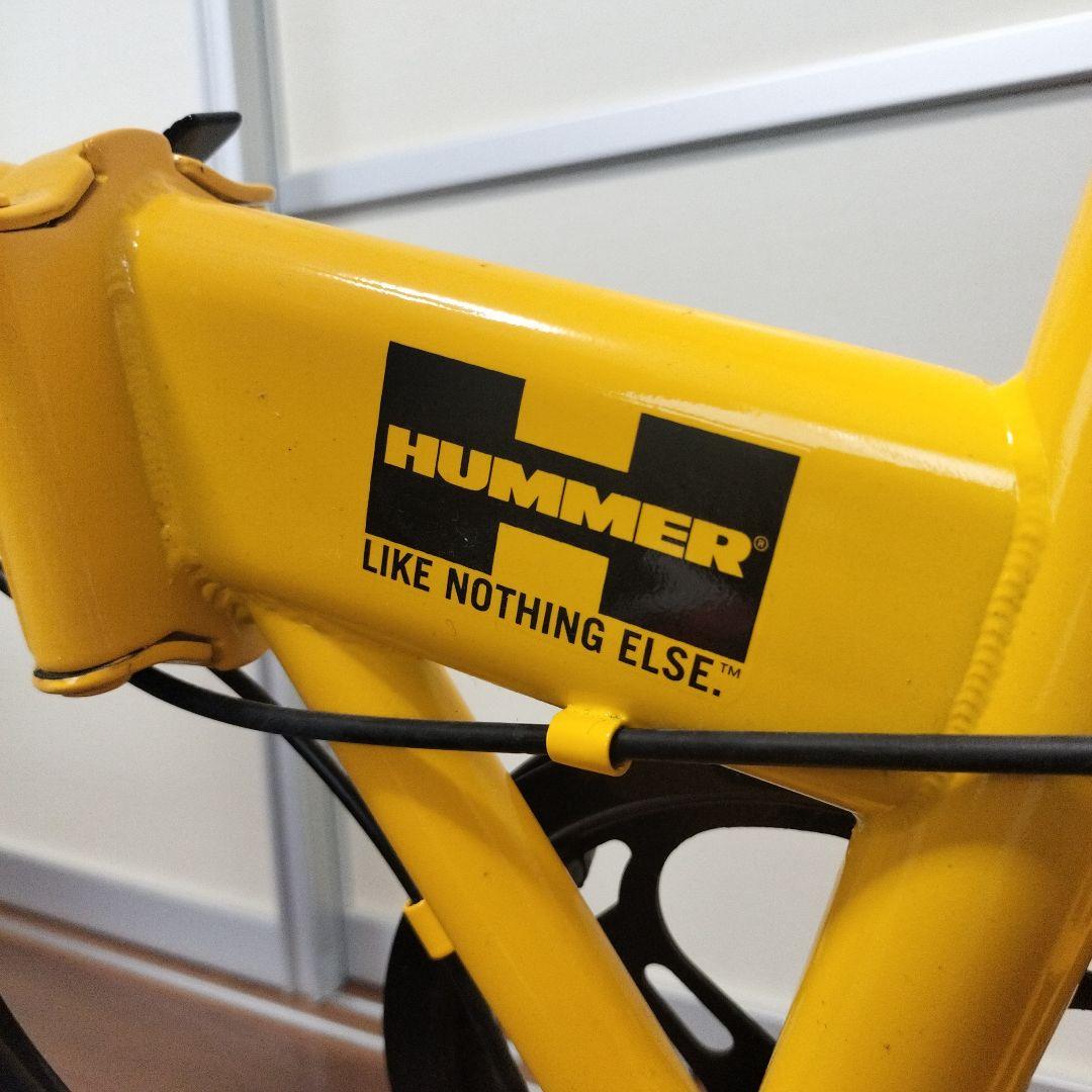 【引き取り可能な方】折りたたみ自転車（HUMMER ハマー） イエロー