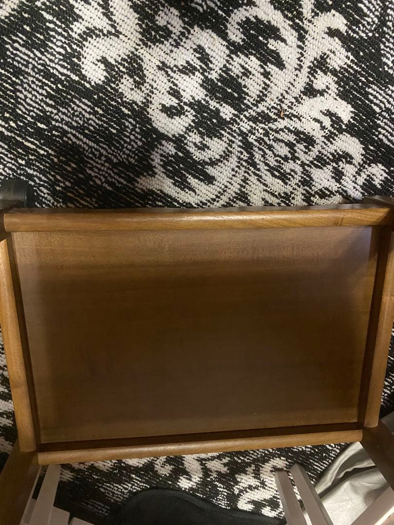 木製キッチンワゴン♦️タイル天板 チェッカー柄♦️ホワイト×ピンク♦️送料込