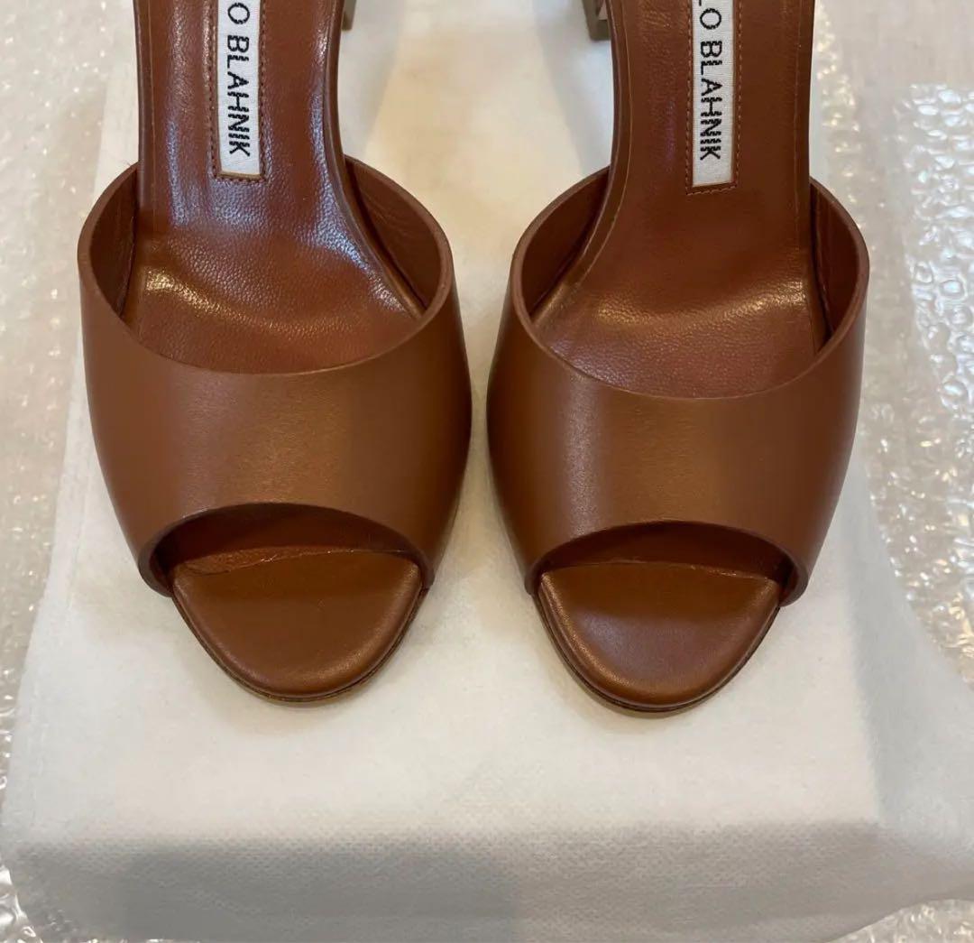 MANOLO BLAHNIK［未使用］希少 JADARONA ブラウンミュール
