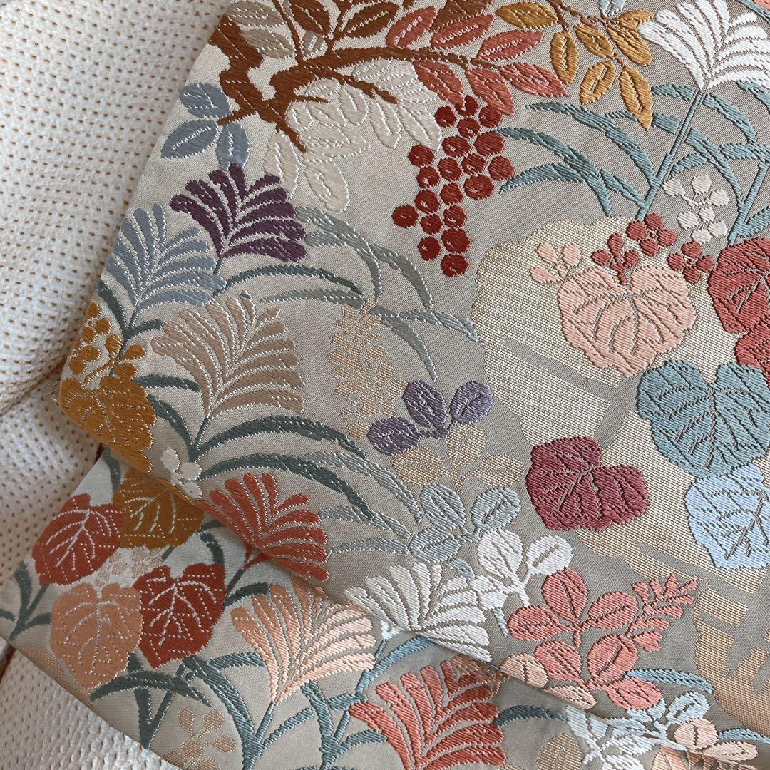 訪問着　フルセット　葉　絞り　着物　付け下げ　P1