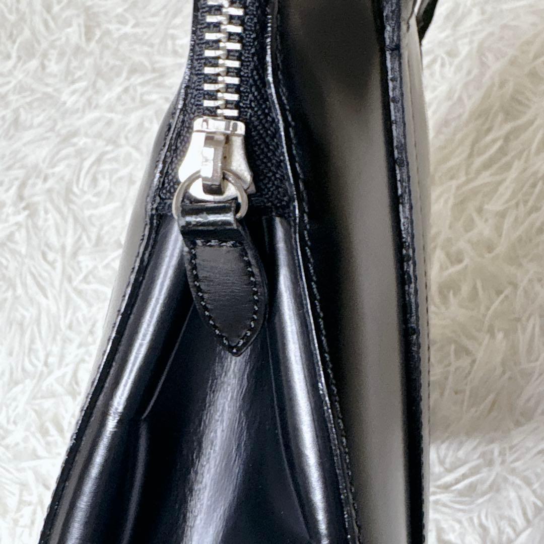 マーガレットハウエル 旧ロゴ レザー ハンドバッグ トート 黒 本革