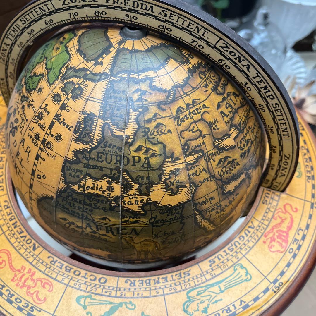 ITALY イタリアヴィンテージ 黄道十二宮の地球儀