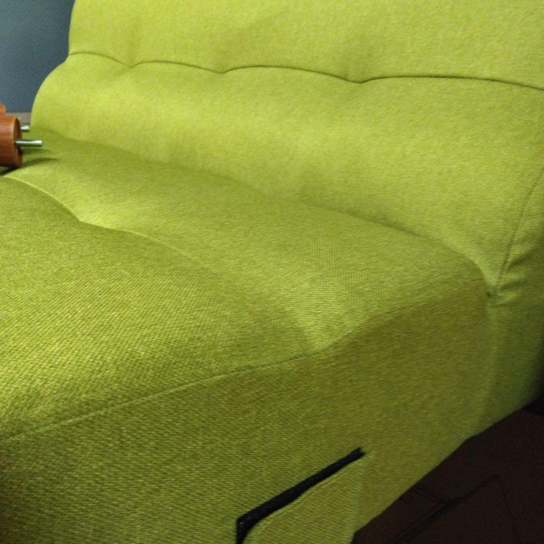 リビングダイニング ソファー 【2人掛け】 幅110cm グリーン ファブリック