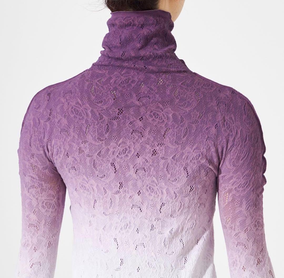 長袖　グラデーション　紫　パープル　バレエ　新品　レディース