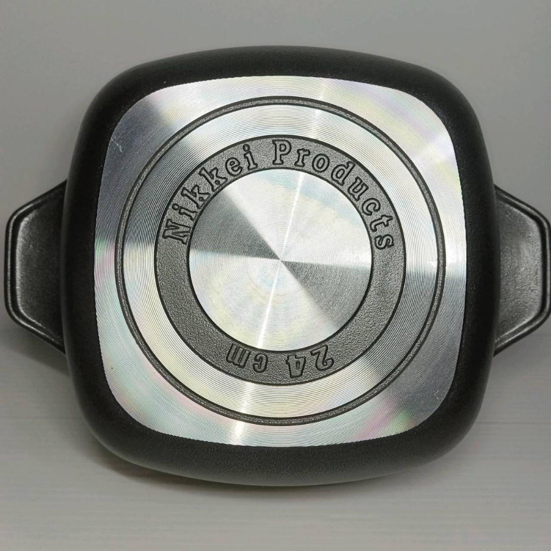 味わい鍋 無水調理鍋 角型鍋 24cm 3.2L 両手鍋 鋳物鍋 未使用 調理