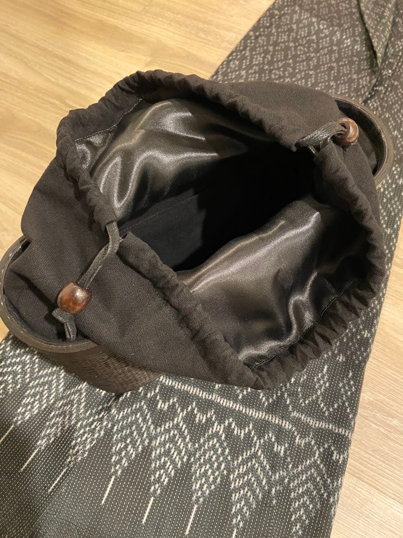 【新品】 タイ王室御用達　高級　プラニー工房　茶籠 竹　着物　かごバック 夏