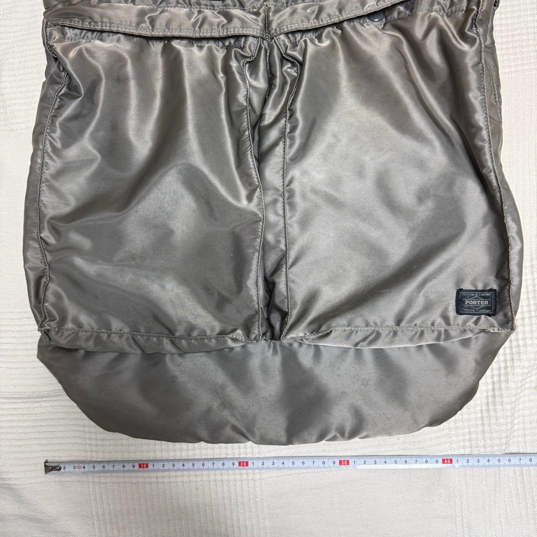良品 PORTER タンカー ヘルメットバッグ シルバー L