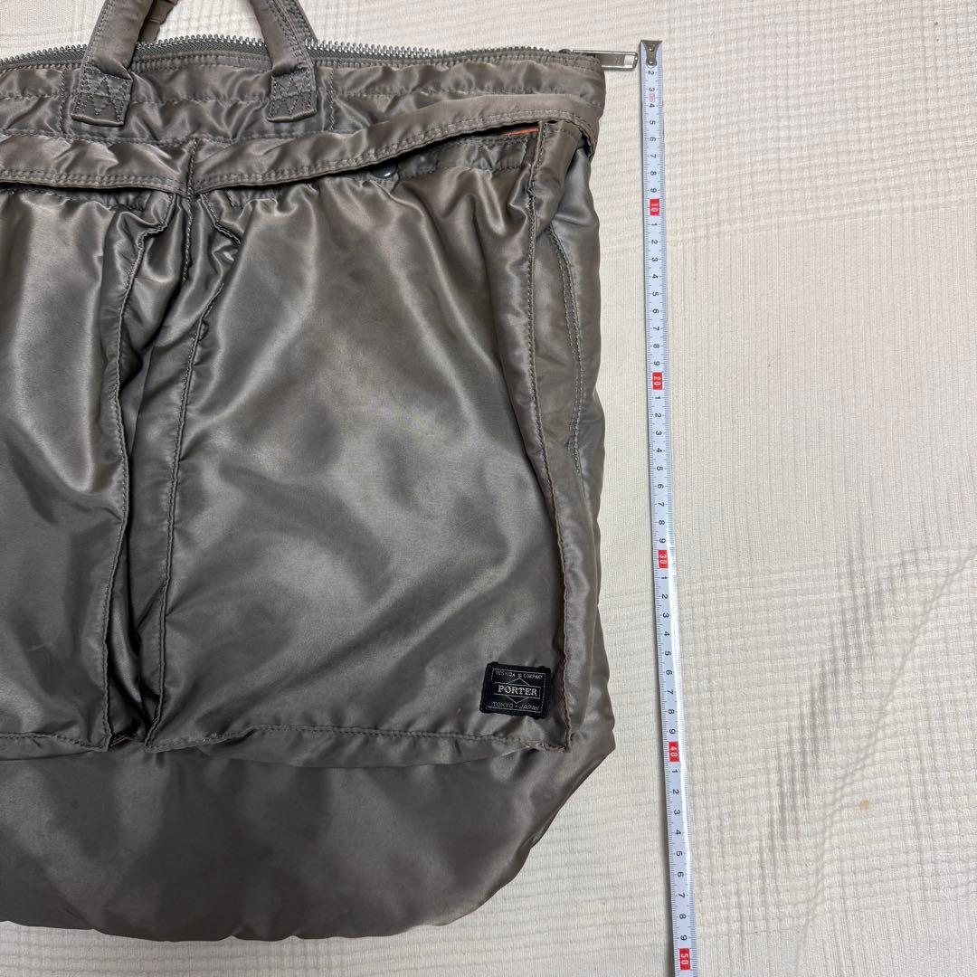 良品 PORTER タンカー ヘルメットバッグ シルバー L