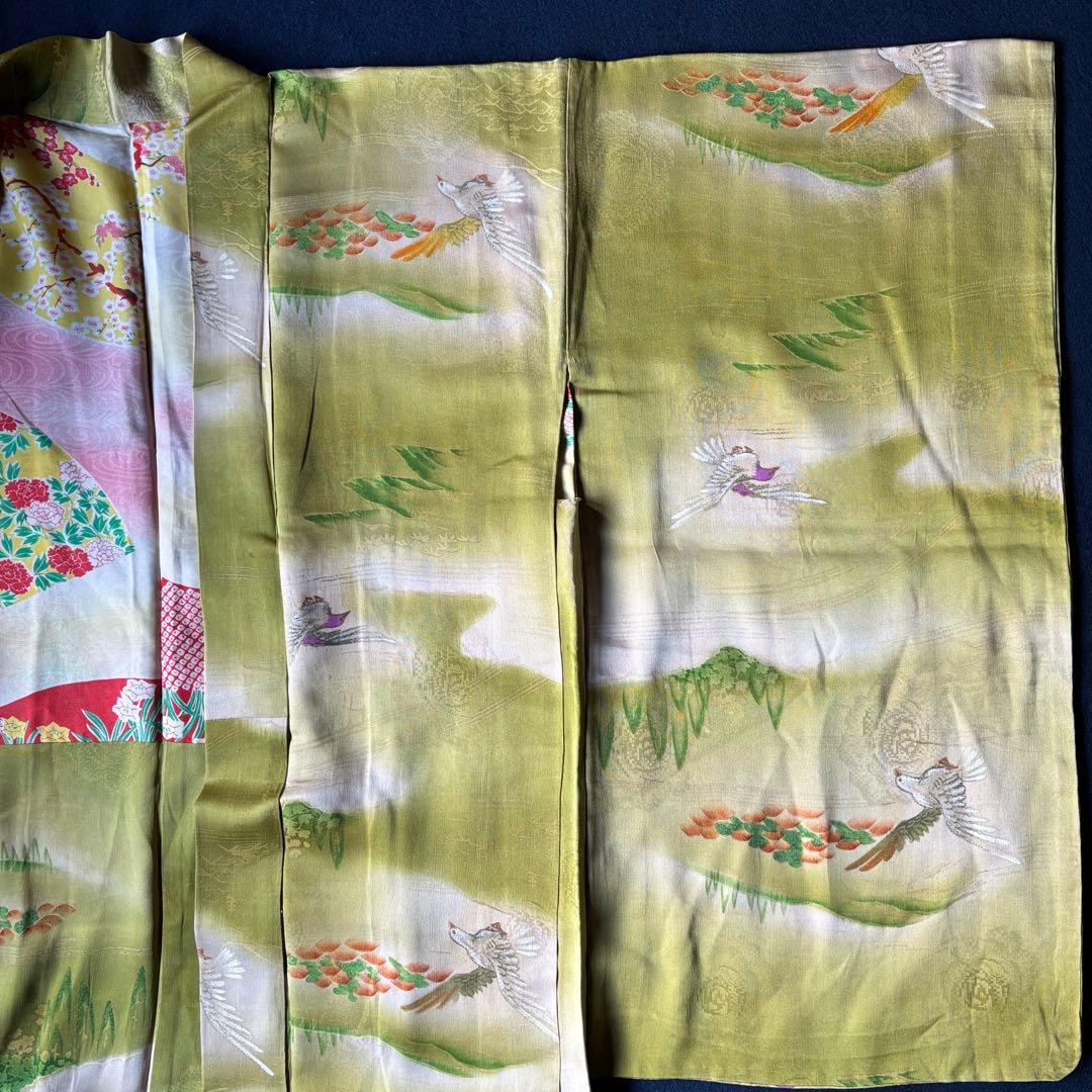 2614 アンティーク着物2枚・羽織1枚おまとめ売り　材料正絹