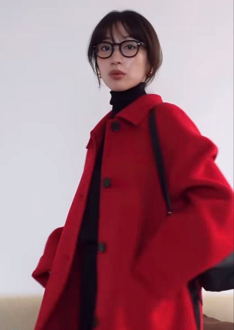 【新品】リバーミドルコート レッド ベースメントオンライン