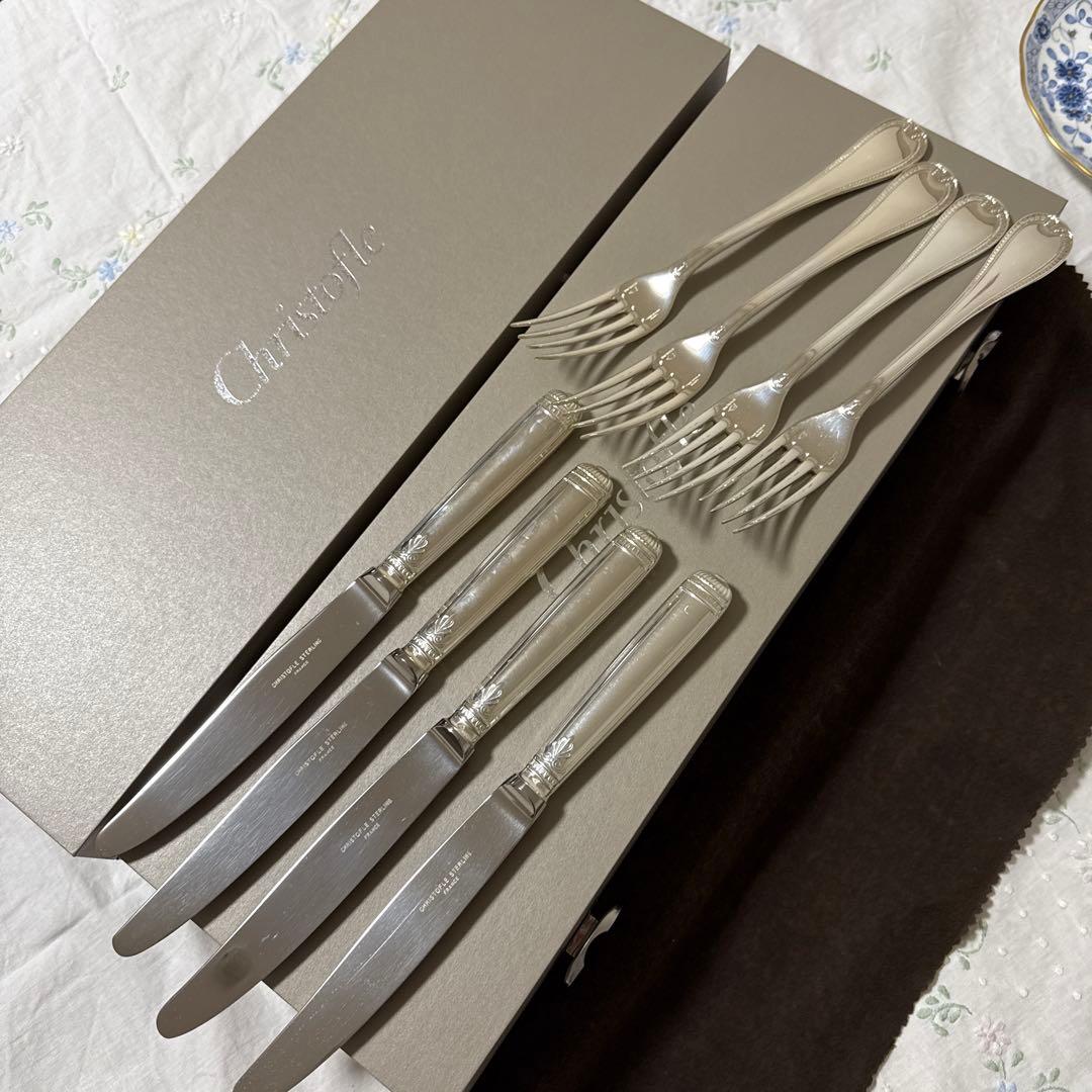 クリストフル スターリングシルバー マルメゾン テーブルサイズ 8点 フォーク