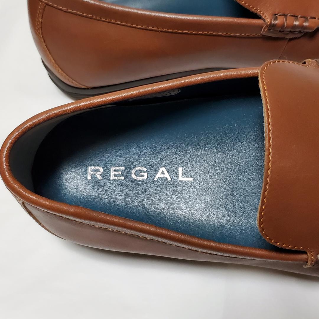 【新品未使用】　リーガル　ドライビングシューズ　スリッポン　本革　ブラウン