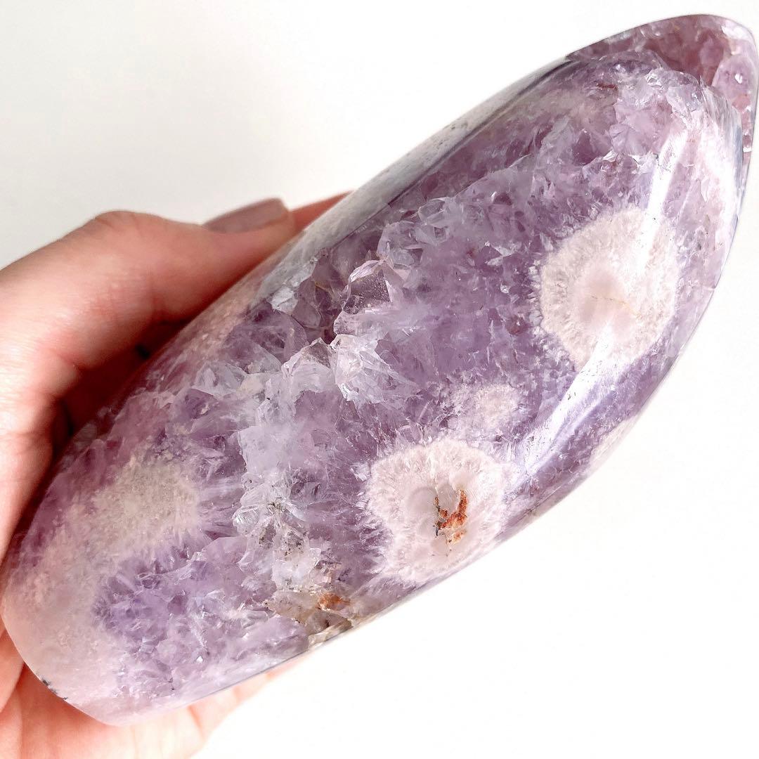 ★★★破格 最終特価【 ピンクアメジスト トーチ型 ドーム 約500g 】