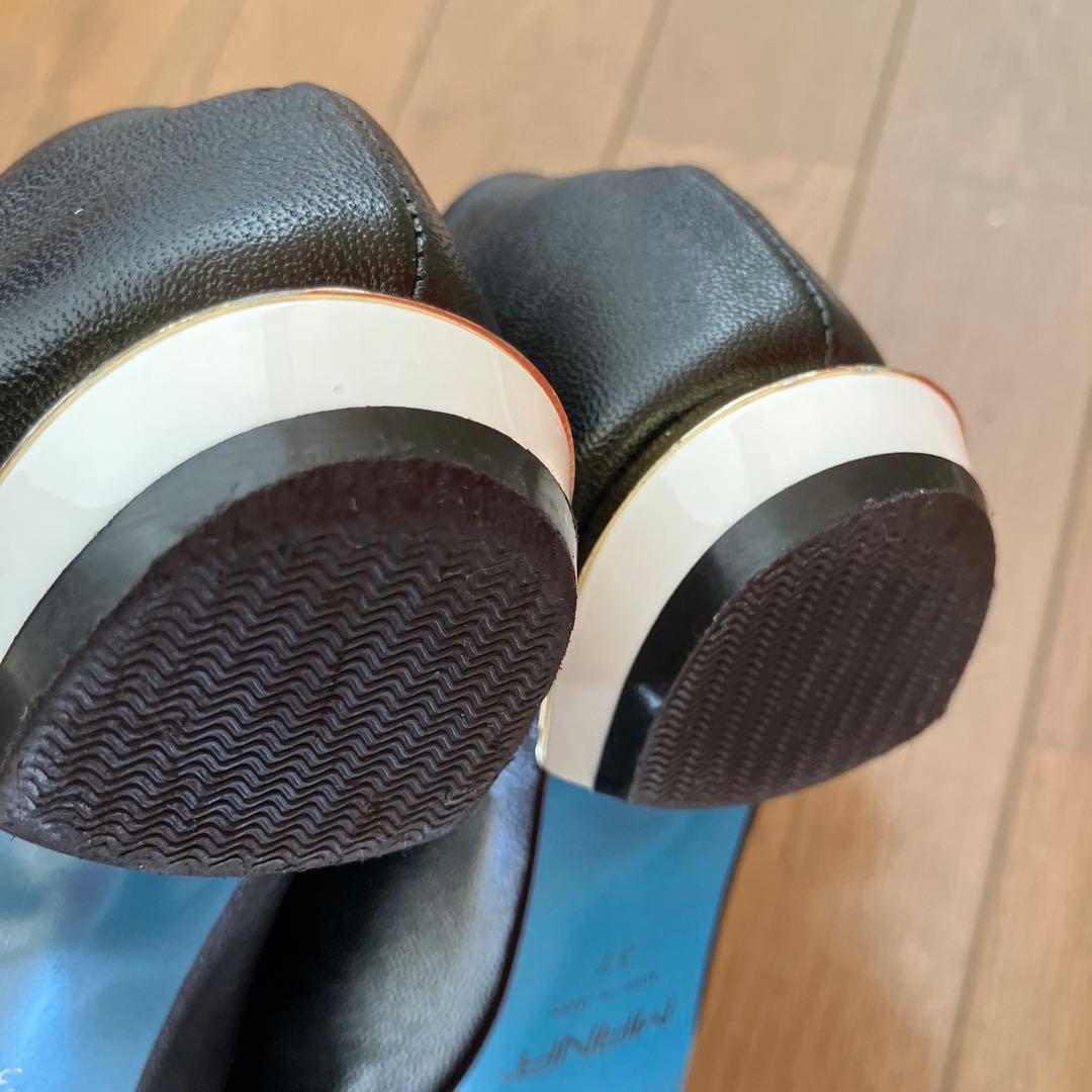 【美品】MANAふかふかバブーシュ BL 37size 23.5㌢