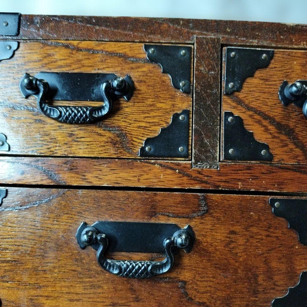 伝統的な日本の木製タンス 6引き出し 小物いれ即購入◎