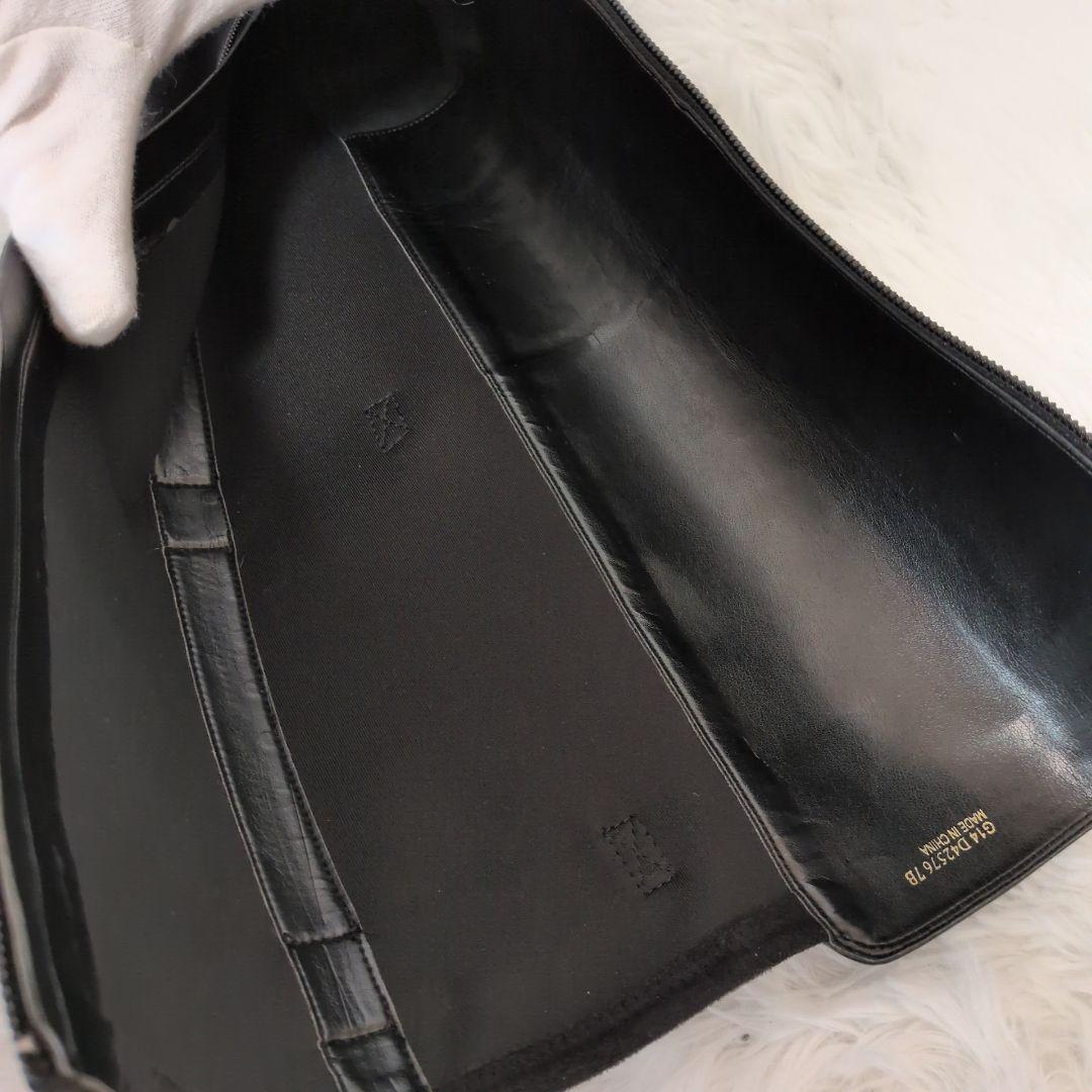 【未使用級】コールハーン　ロングブーツ　黒　24cm ジョッキーブーツ　レザー