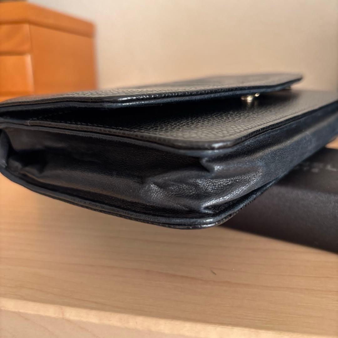 美品　シャネル　チェーンウォレット
