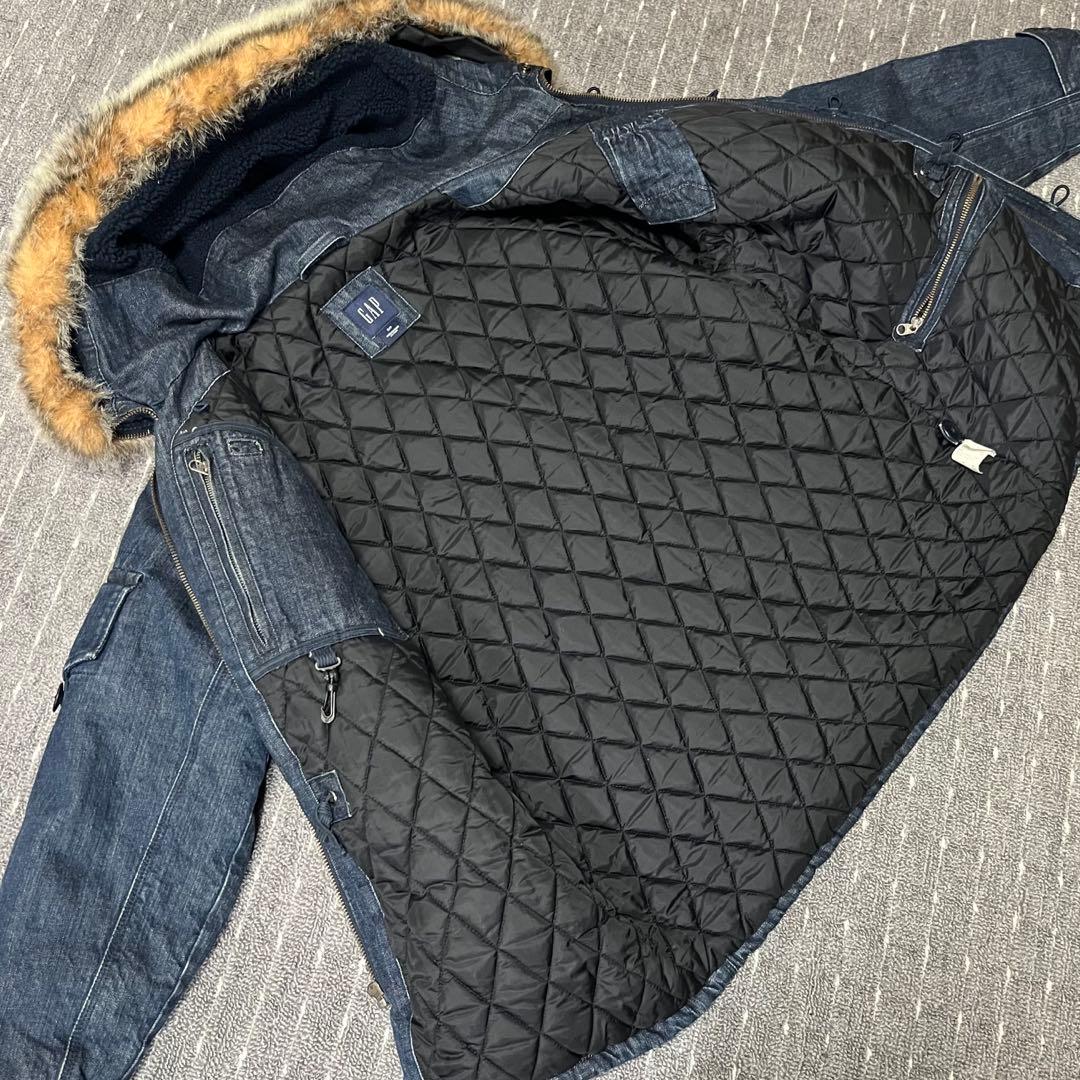 名作】00s OLD GAP オールドギャップ　デニム　N-3B Y2K ファー