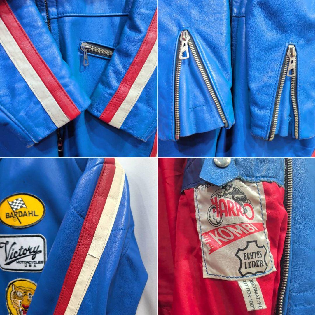 Vintage KOMBI コンビ レザー レーシングスーツ L相当 本革