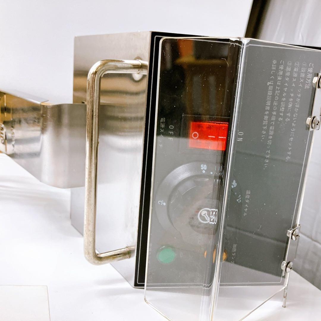 【美品】電気フライヤー　業務用　家庭用　100V 2層式　4L×2