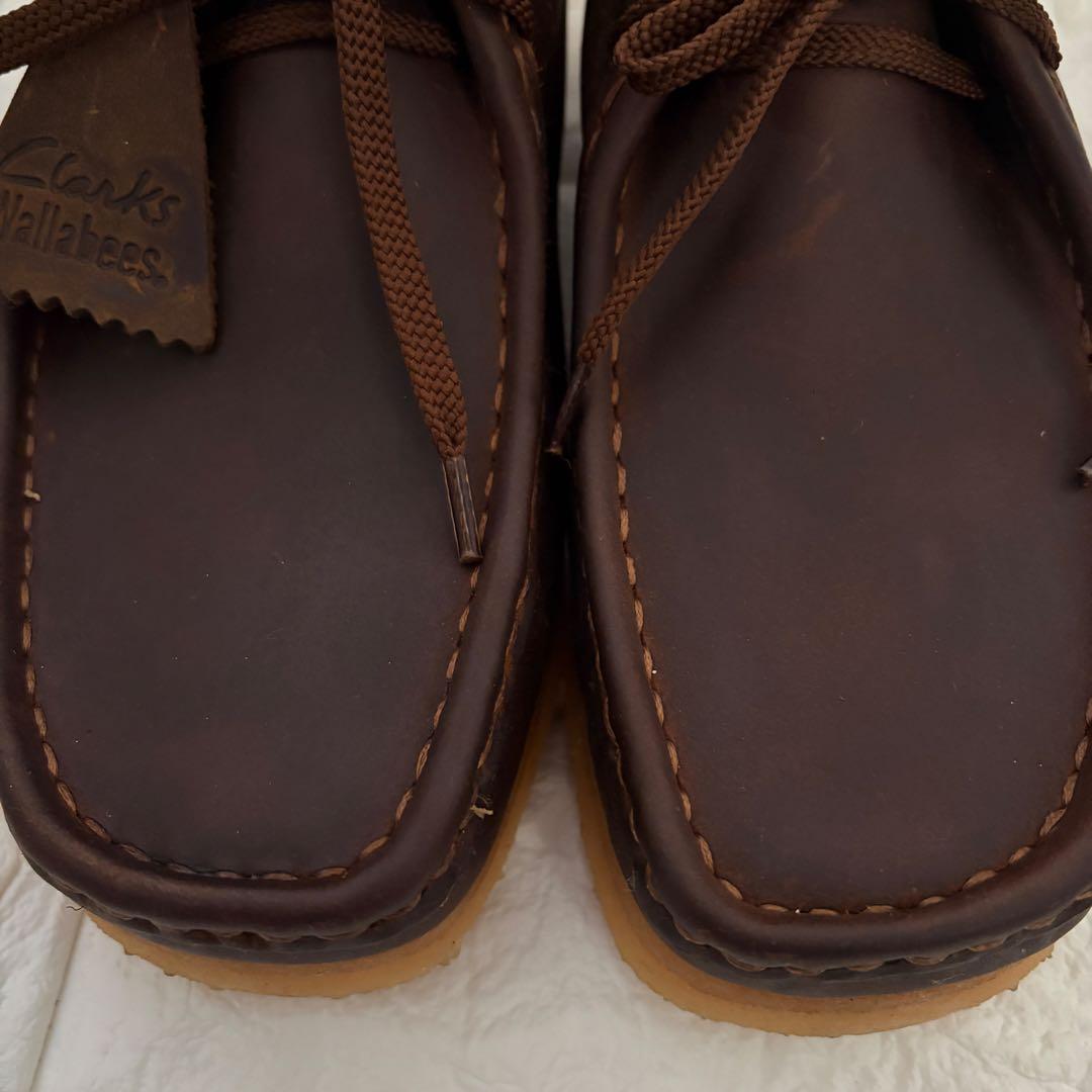 メンテナンス済み Clarks ワラビー オールレザー 26cm
