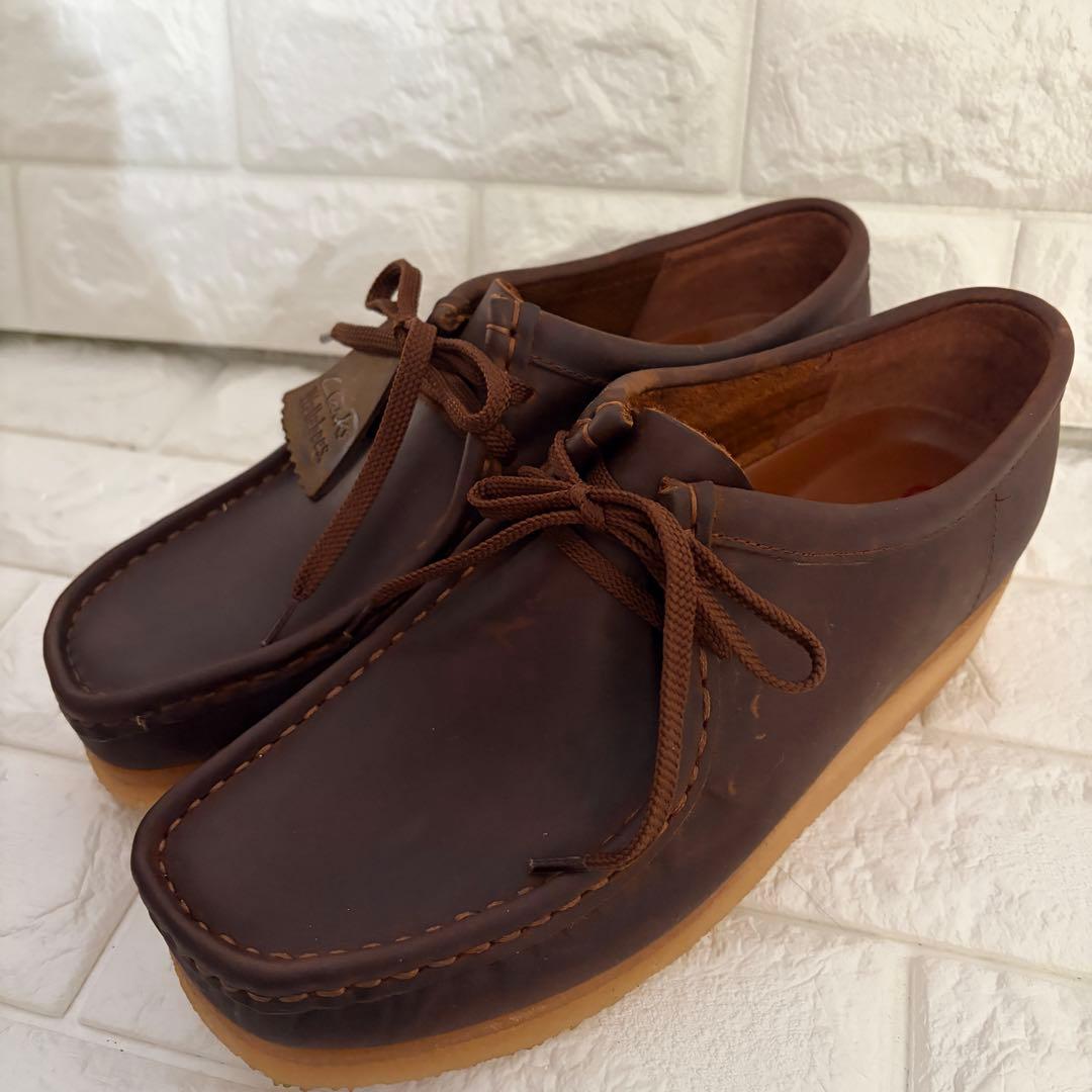 メンテナンス済み Clarks ワラビー オールレザー 26cm