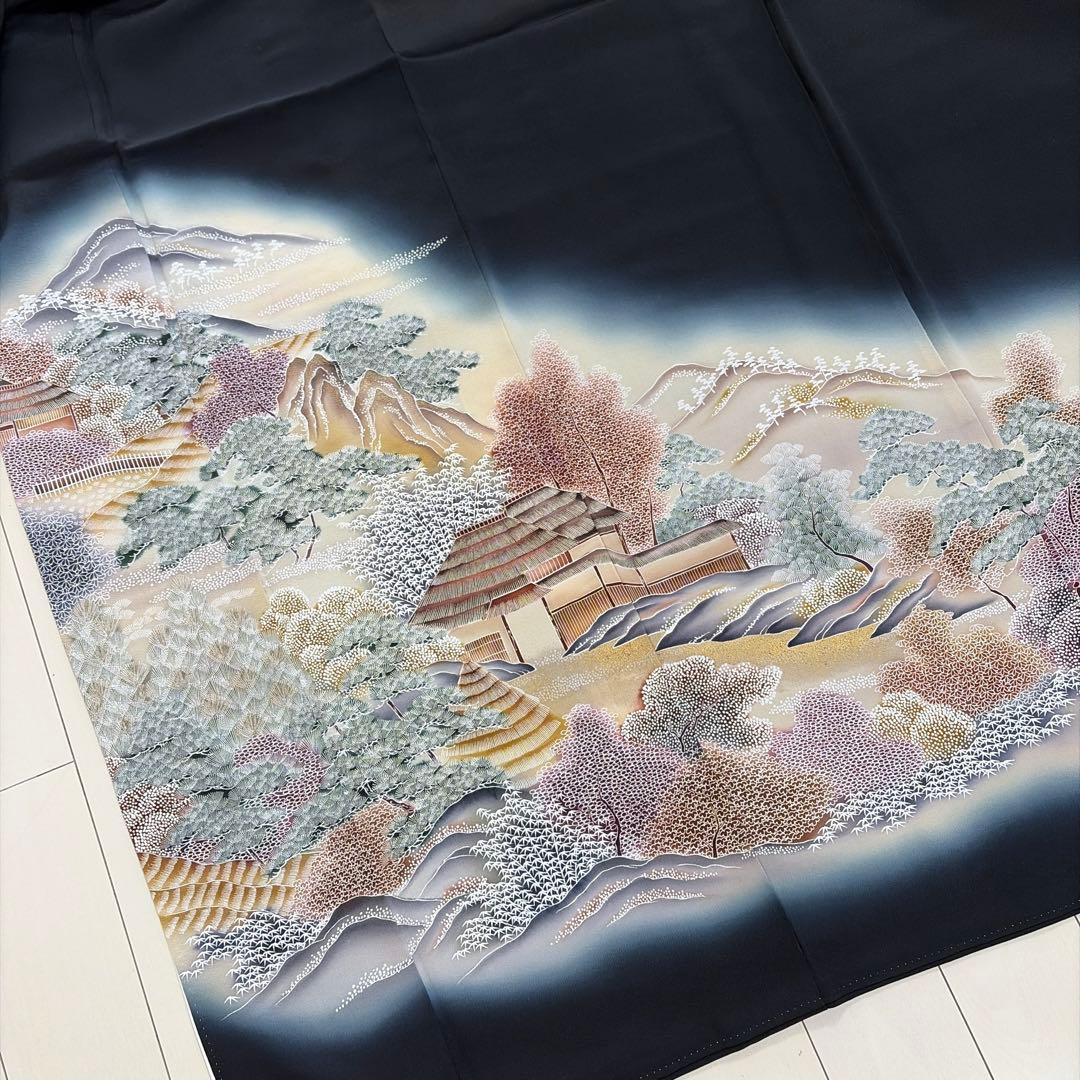 カ*キ様 ■S29■落款　正絹　黒留袖 12点セット■まとめ売り　美品～リメイク