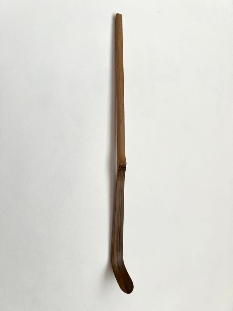 美品【松の緑】大徳寺塔頭　高桐院 上田義山書付 煤竹茶杓 竹玄作