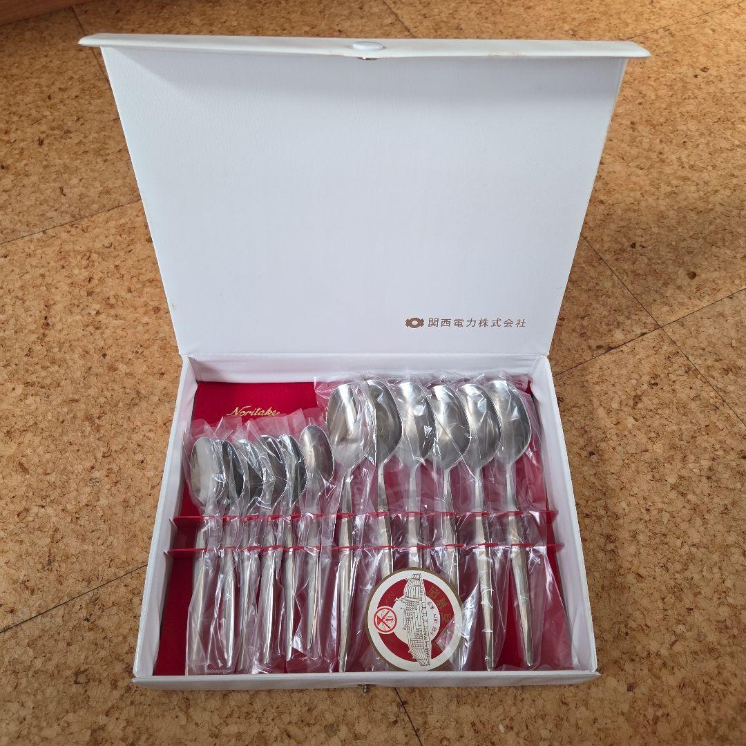 【新品】年代物、Noritake ステンレススプーン 12本セット