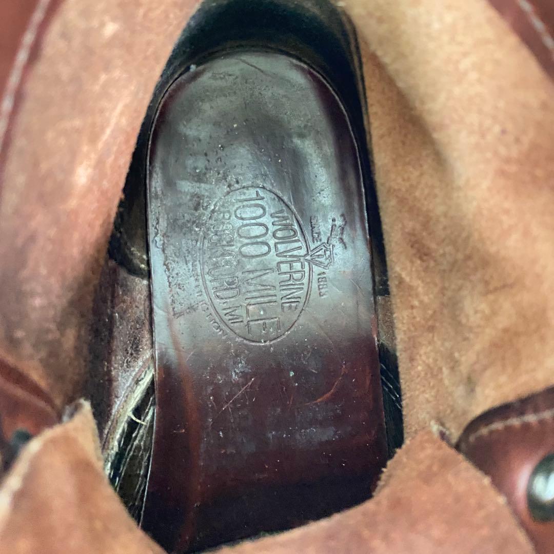 【美品】WOLVERINE ウルヴァリン ワークブーツ 1000マイル 7703