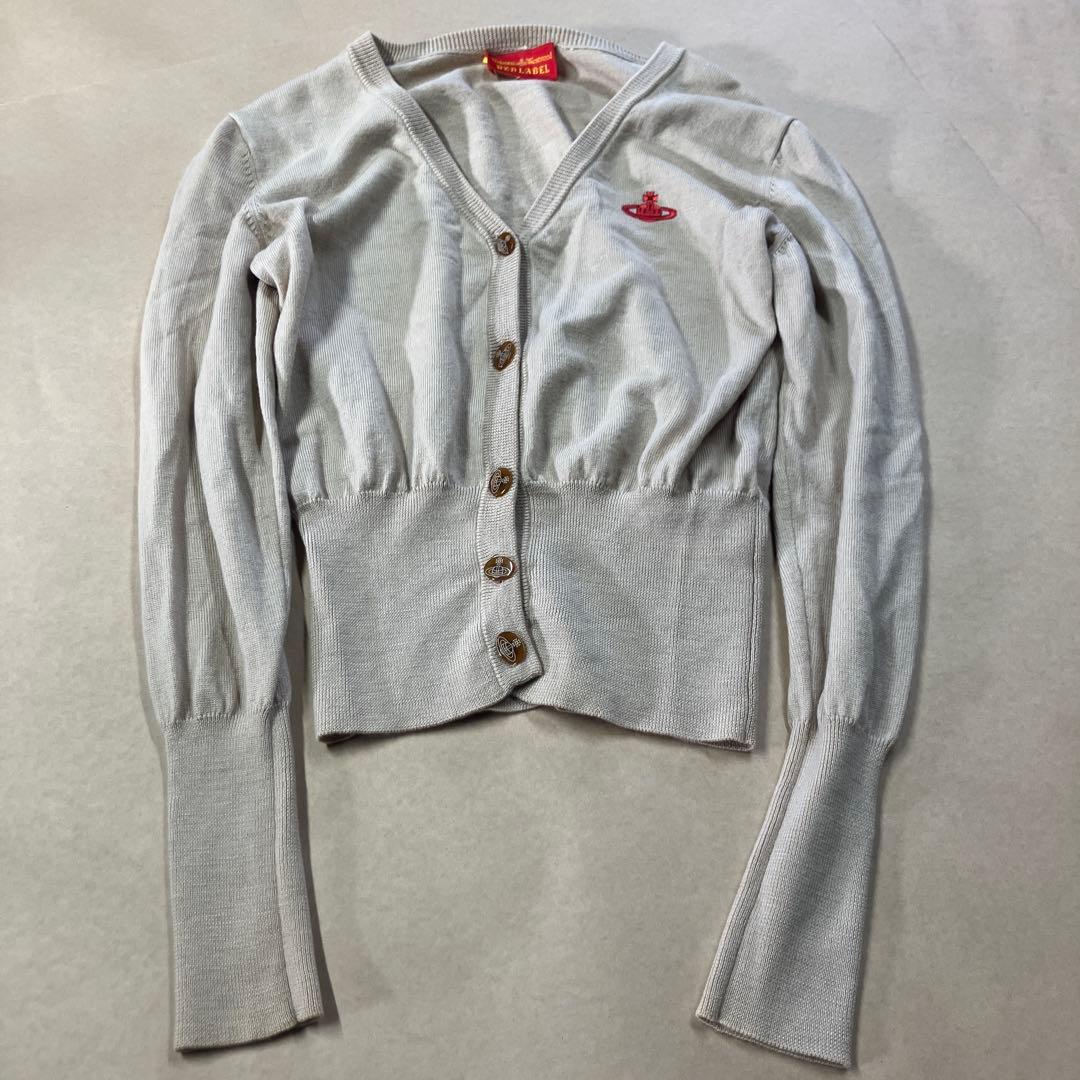 vivienne westwood カーディガン　ベージュ　ウール100%