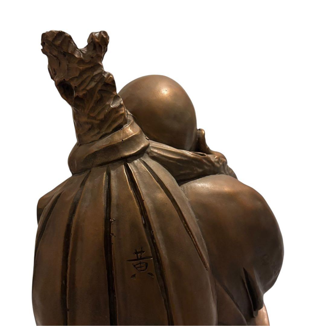 【美品】七福神 財運を呼ぶ布袋尊 大型 重厚像 商売繁盛 縁起物 守り神クラス