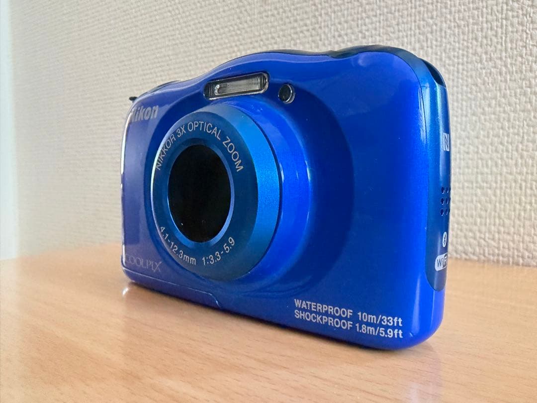 は*ふ様 【美品】Nikon COOLPIX W100 ブルー　防水デジカメ