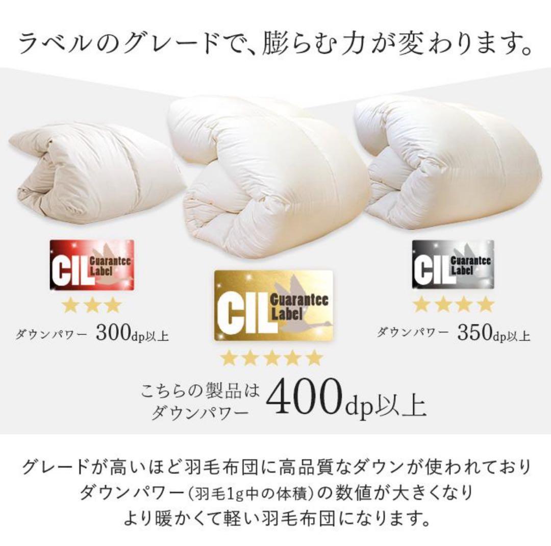 【定価5万円】1.6kgグース羽毛布団 ダブル ホワイトグースダウン 93％