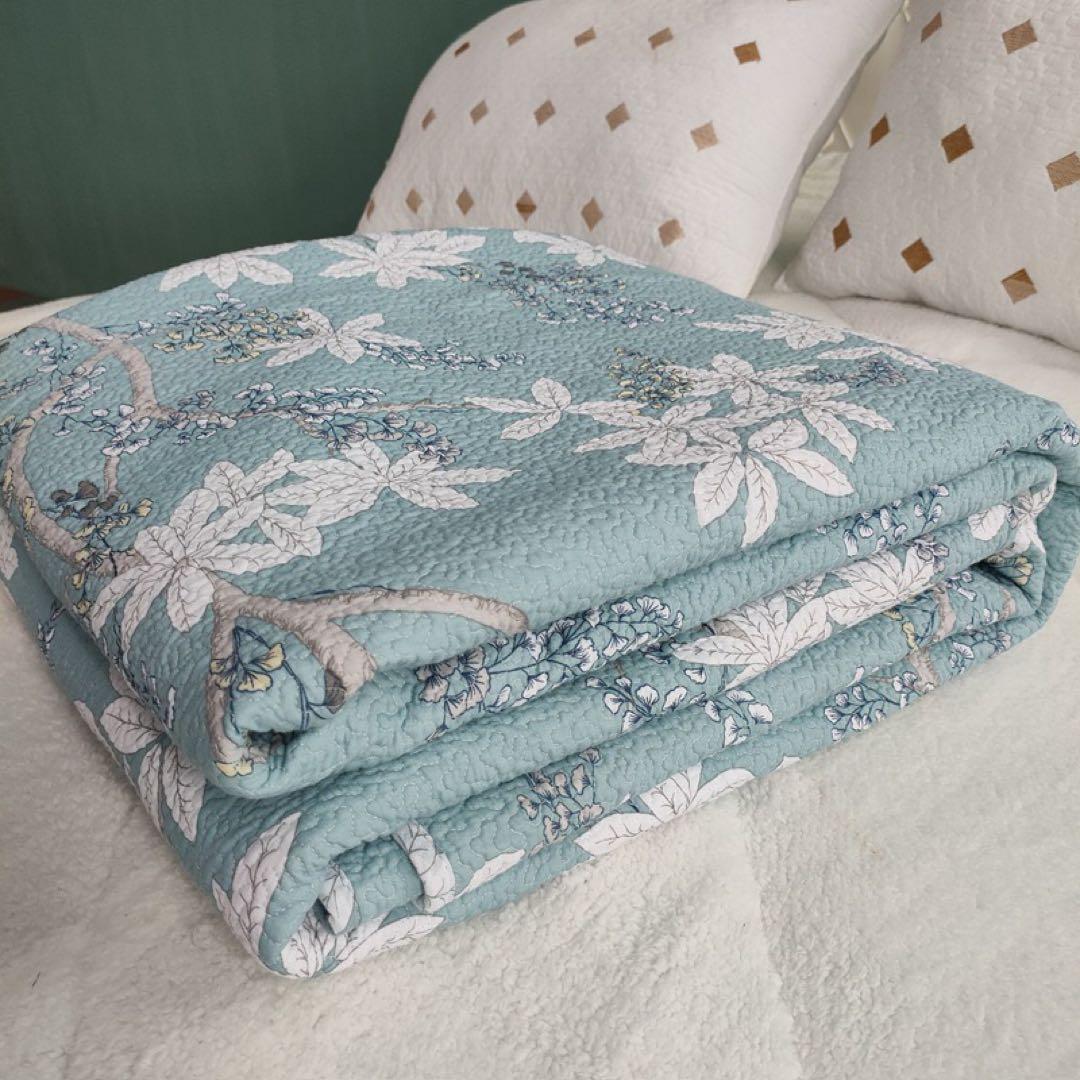 キルトベッドカバー3点セット綿マルチカバー キルティング 646