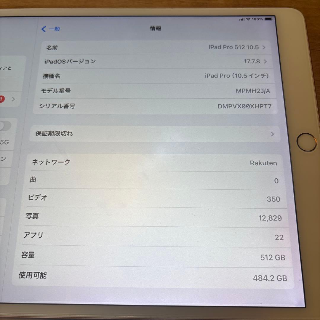 iPad Pro 10.5インチ 512GB cellar ジャンク