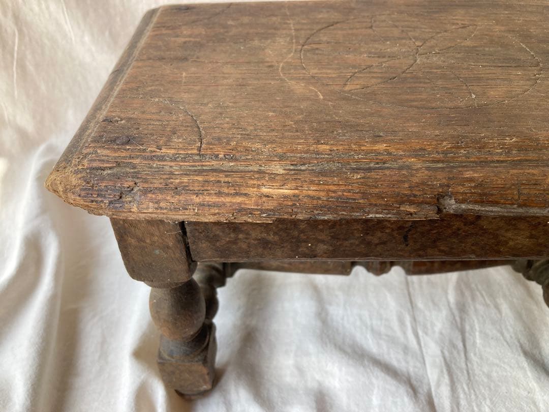 フランスアンティーク　ロレーヌチェア　フラワースタンド　スツール