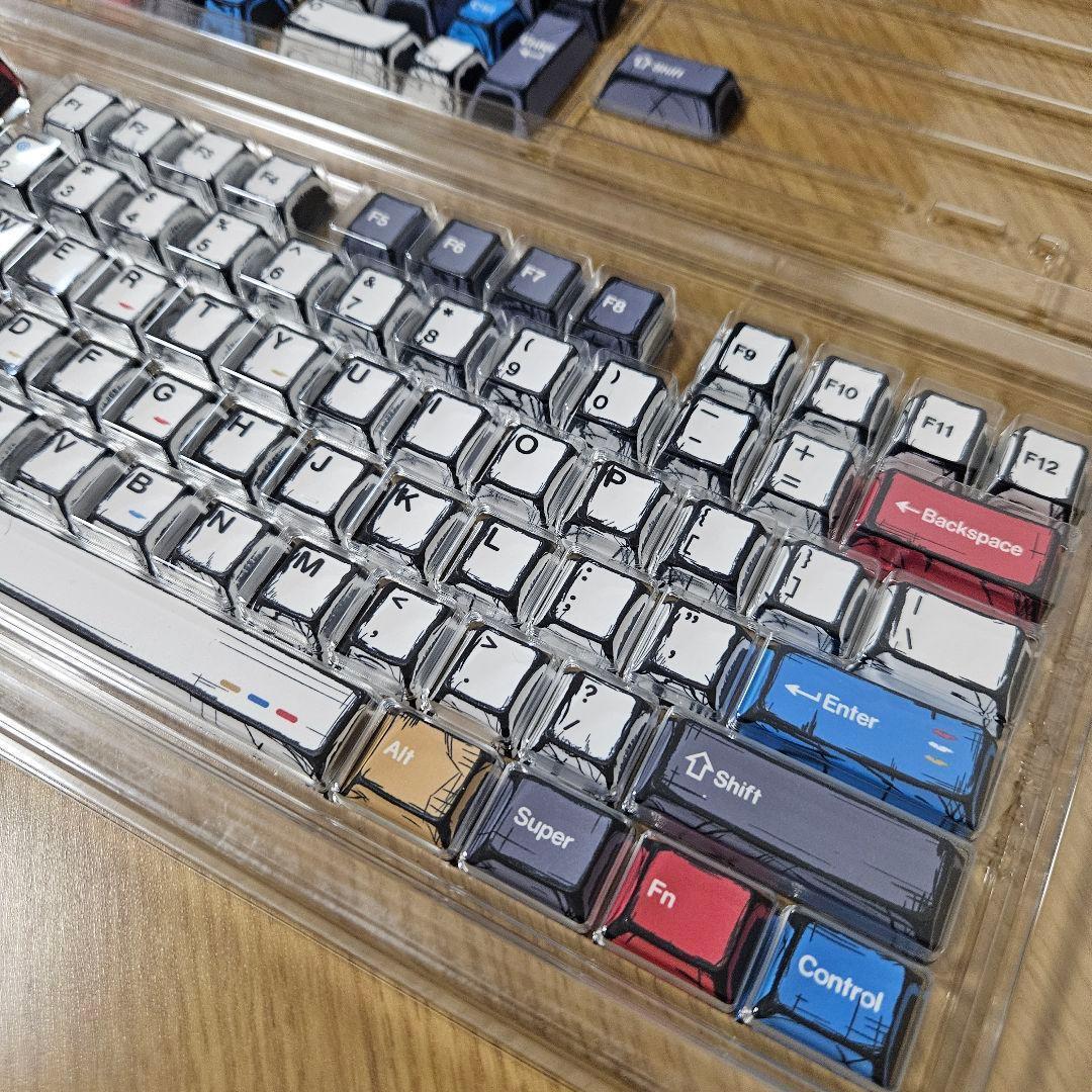 ATK RS6 ゲーミングキーボード コミックキーキャップ付 USED